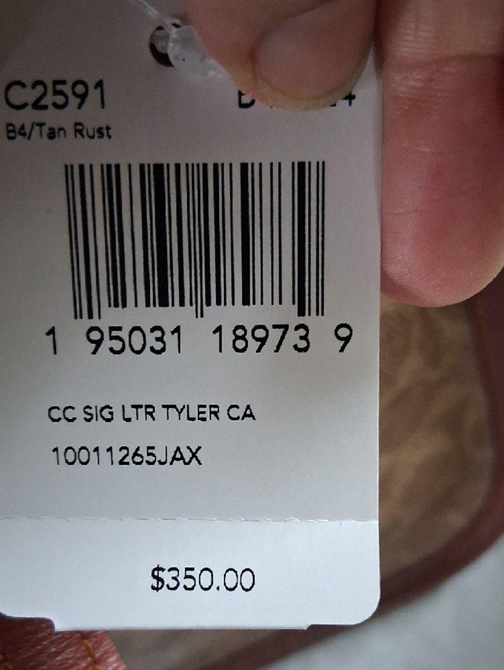 Coach Brown Signature Canvas Shoulder Tote with Leather Trim - Picture 11 of 11